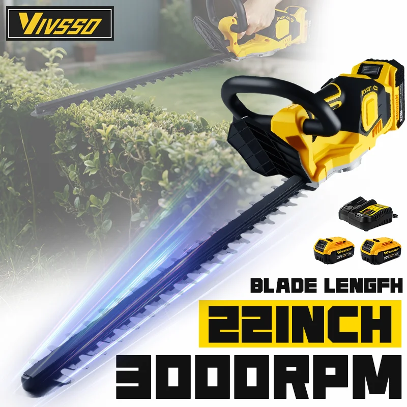 Urban Farming Kit - VIVSSO Cordless Electric Hedge Trimmer Lawn