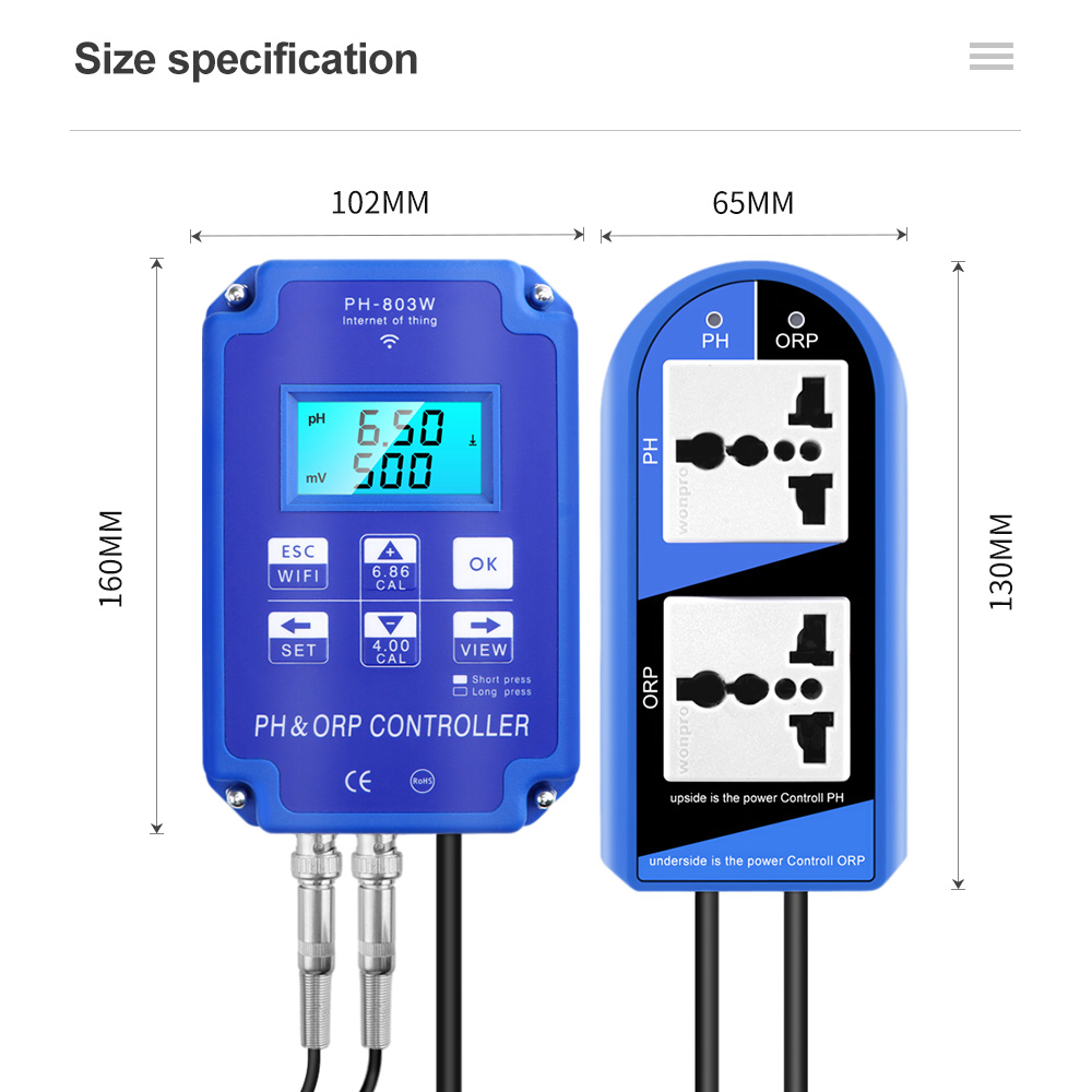 2 In 1 PH ORP Controller PH-80 - Ph Up Down Solution recension och pris