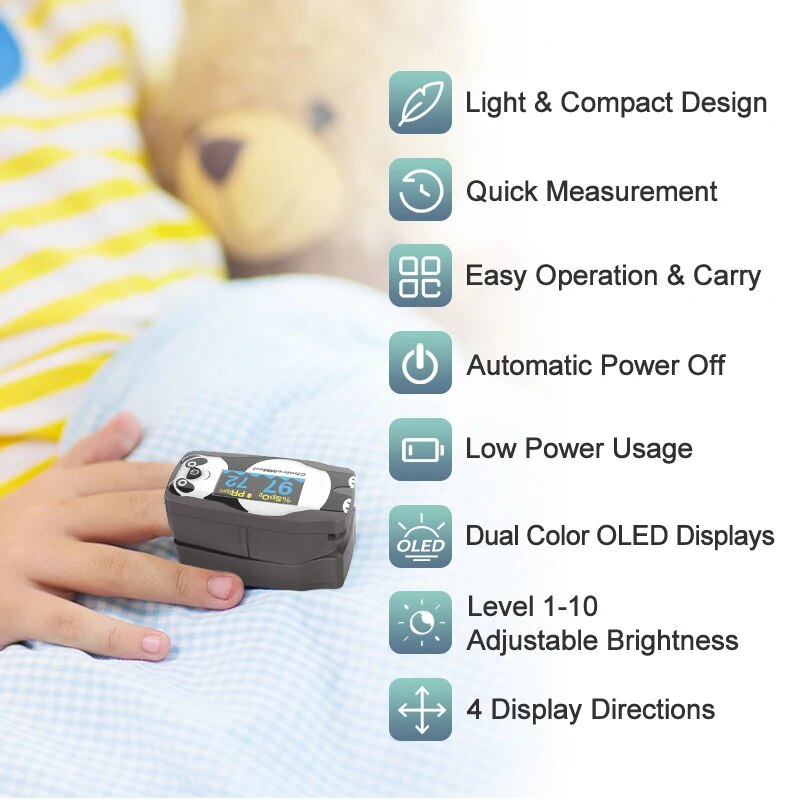 ChoiceMMed Pediatric Finger Pu - Do Oxygen Meter recension och pris
