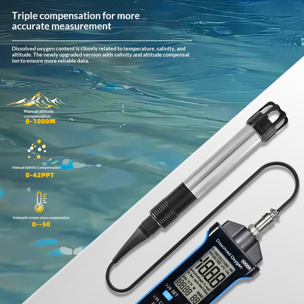HoldPeak Fluorescence Dissolve - Do Oxygen Meter recension och pris