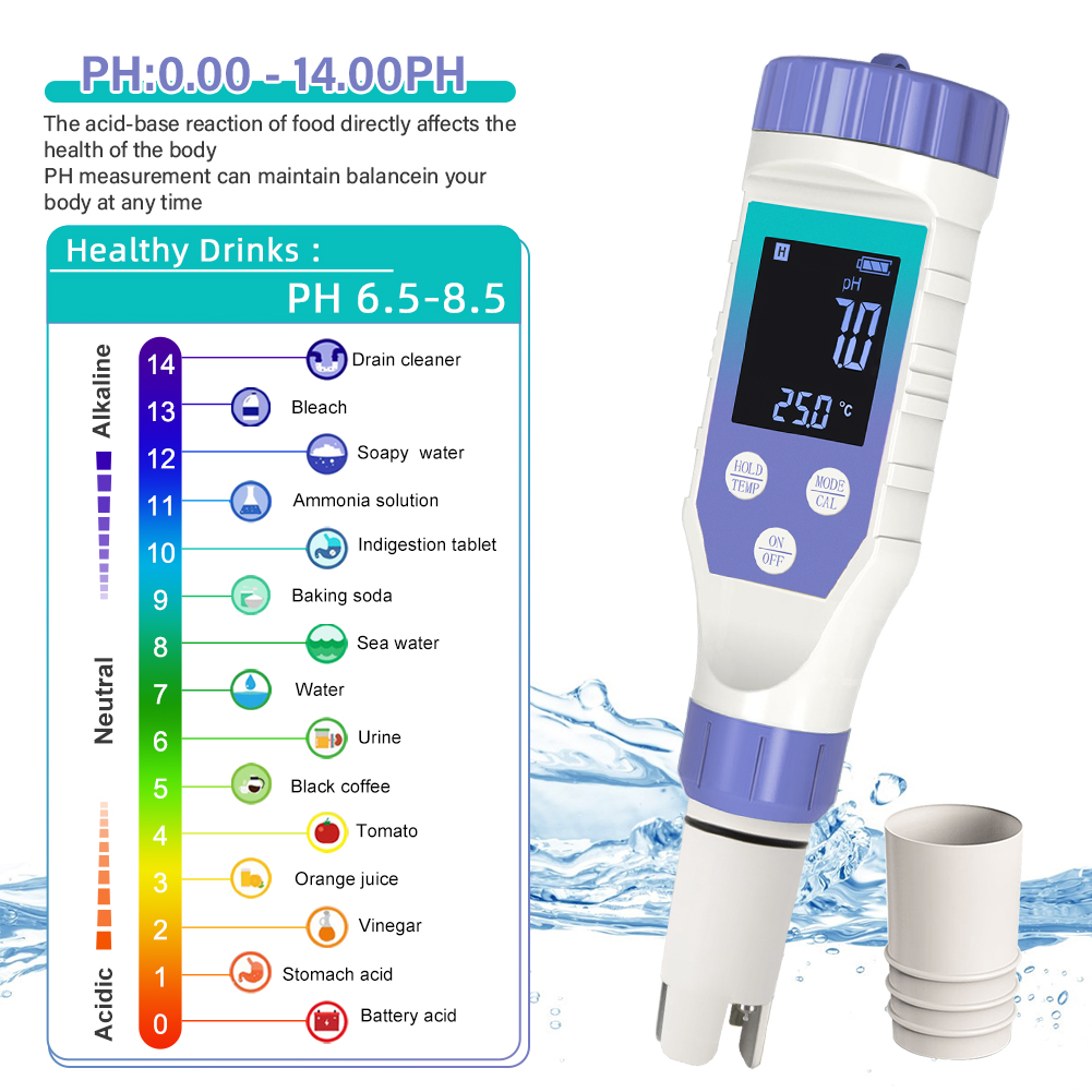 YAGO Hydrogen Water Tester 7-i - Ph Up Down Solution recension och pris