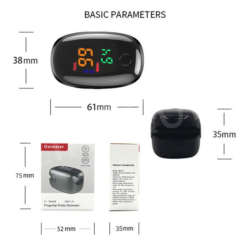 10P Finger Oximeter Digital Fi - Do Oxygen Meter recension och pris